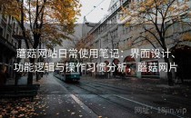 蘑菇网站日常使用笔记：界面设计、功能逻辑与操作习惯分析，蘑菇网片
