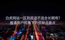 白虎网站一区到底适不适合长期用？普通用户视角下的优缺点盘点