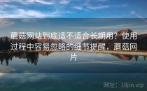 蘑菇网站到底适不适合长期用？使用过程中容易忽略的细节提醒，蘑菇网片
