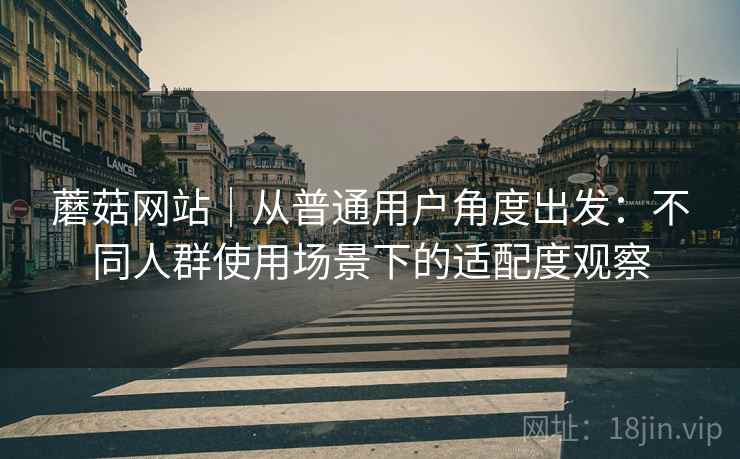 蘑菇网站｜从普通用户角度出发：不同人群使用场景下的适配度观察  第1张