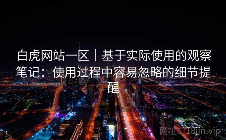 白虎网站一区｜基于实际使用的观察笔记：使用过程中容易忽略的细节提醒  第2张