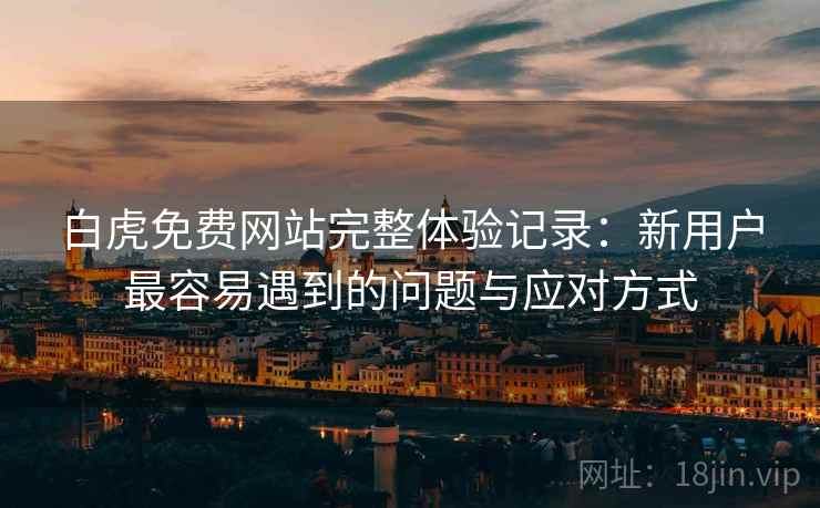 白虎免费网站完整体验记录:新用户最容易遇到的问题与应对方式 第2张 白虎免费网站完整体验记录:新用户最容易遇到的问题与应对方式 第2张