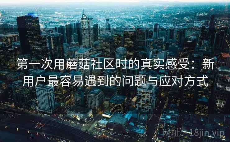 第一次用蘑菇社区时的真实感受:新用户最容易遇到的问题与应对方式 第1张 第一次用蘑菇社区时的真实感受:新用户最容易遇到的问题与应对方式 第1张